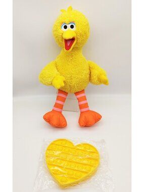 Sesame Street Big Bird 14" Tall Plush by Kohl's Cares Popping Game Bubblepop